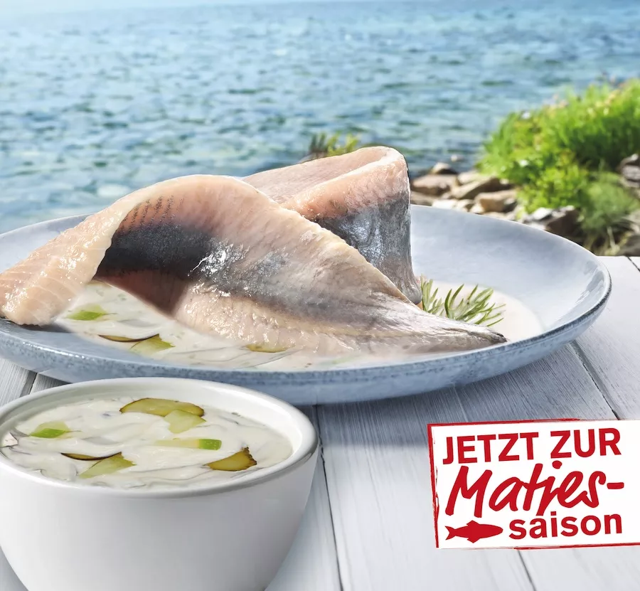 Matjesfilets mit der Friesenkrone Küstensauce