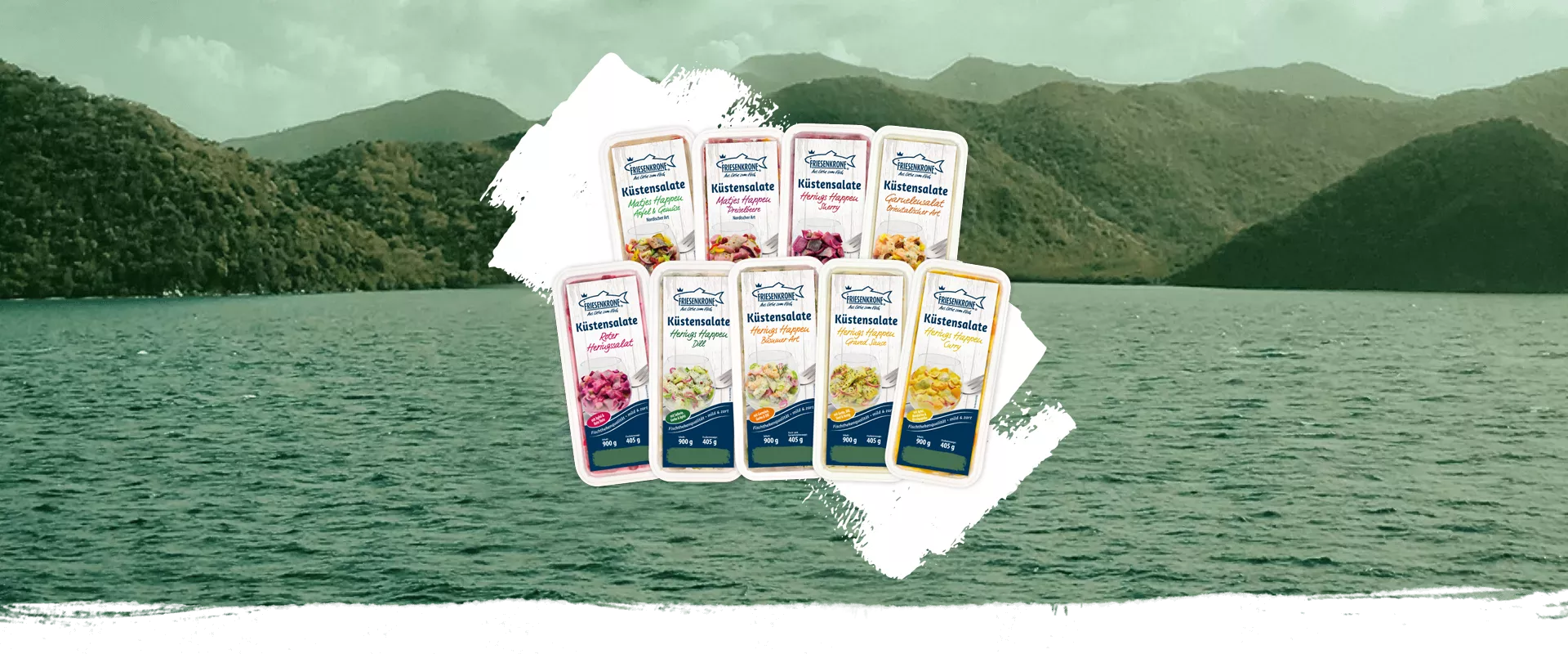 Produktbilder aller Küstensalate von Friesenkrone